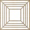 Ekena Millwork Raven Wood Fretwork Pierced Ceiling Medallion, Hickory, 24"OD x 8 3/4"ID x 3/8"T CMWP24X24X0375RAHI - alternate 2